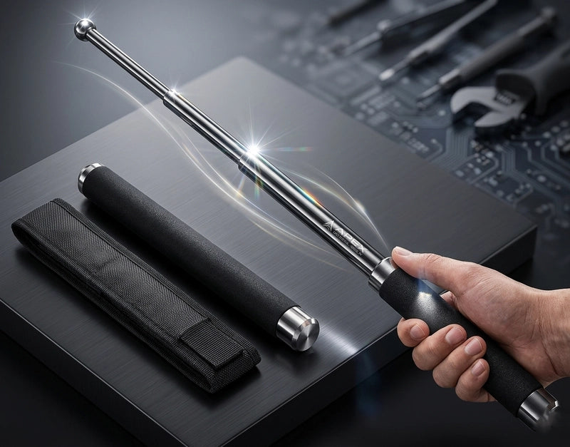 Foldable Multitool Walking Stick – Comfortable Grip for Men & Women